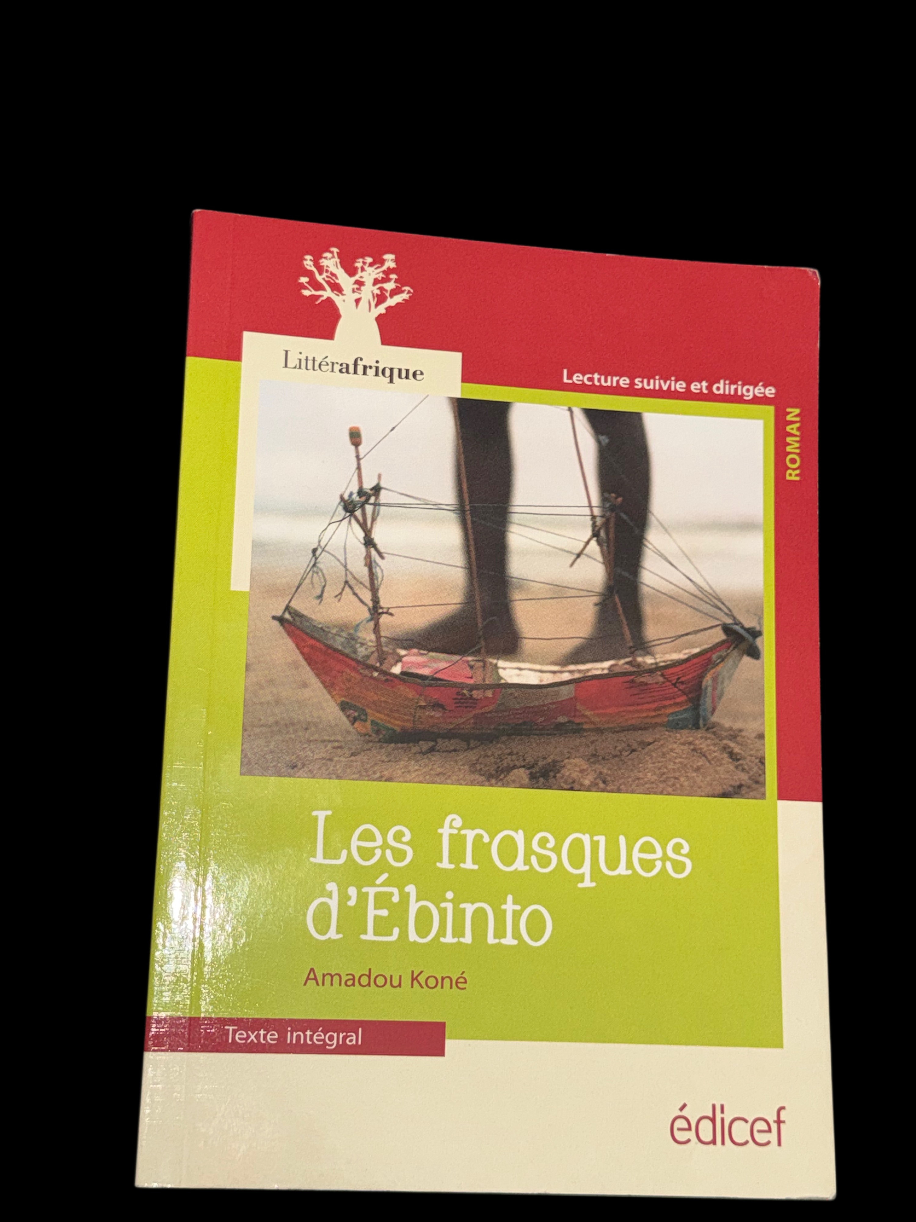 Couverture du roman Les Frasques d'Ébinto d'Amadou Koné, édition Littérafrique